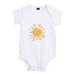 White Short Sleeve Baby Glow