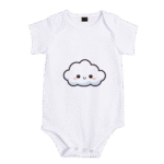 White Short Sleeve Baby Glow